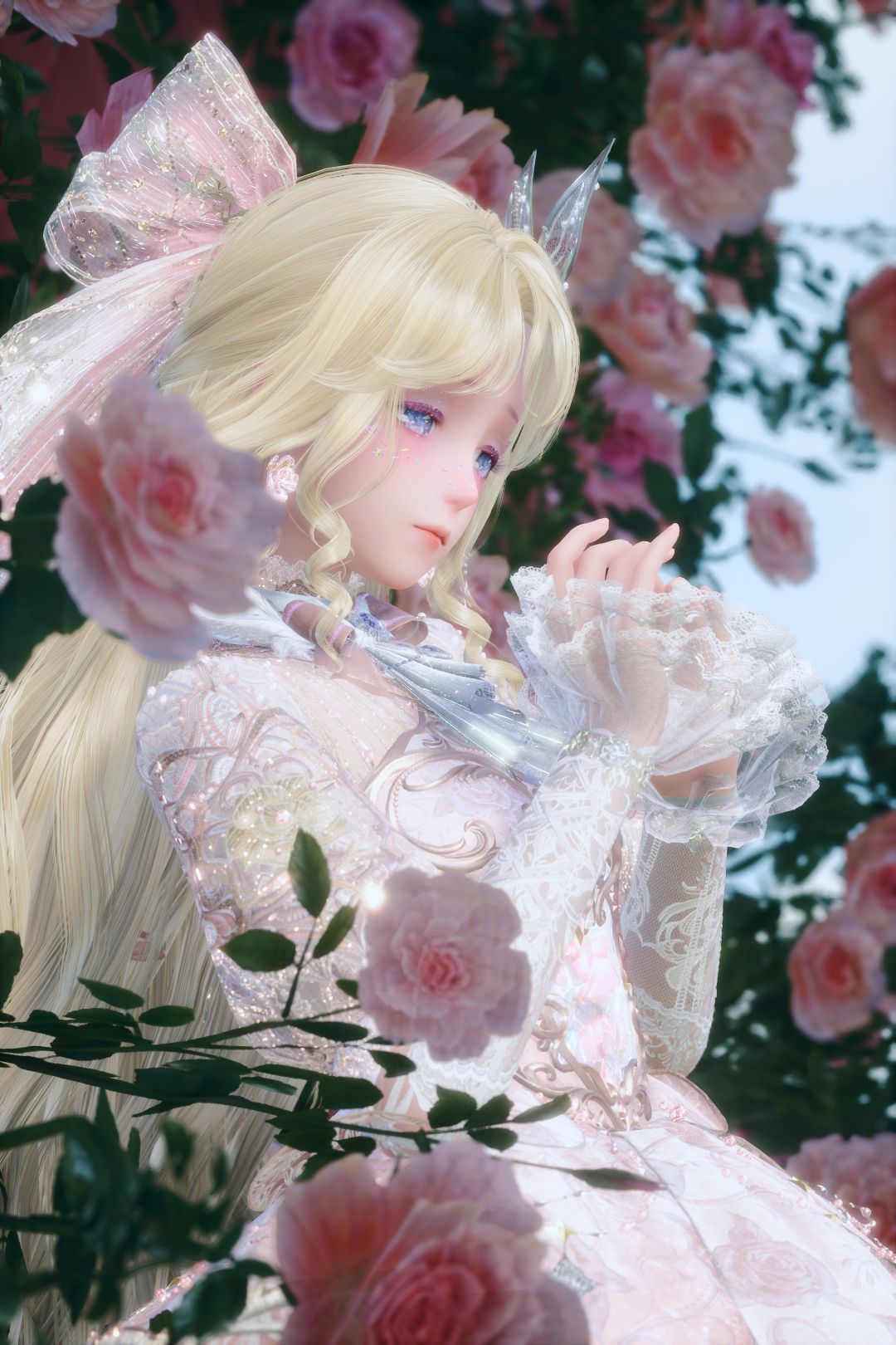 满园玫瑰盛放,落一襟朦胧花香 3