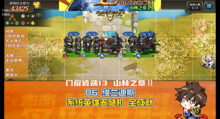 门扉彼端13 山林之章Ⅱ-0-6 维兰迪斯 全成就 无随机 系统英雄NPC截图