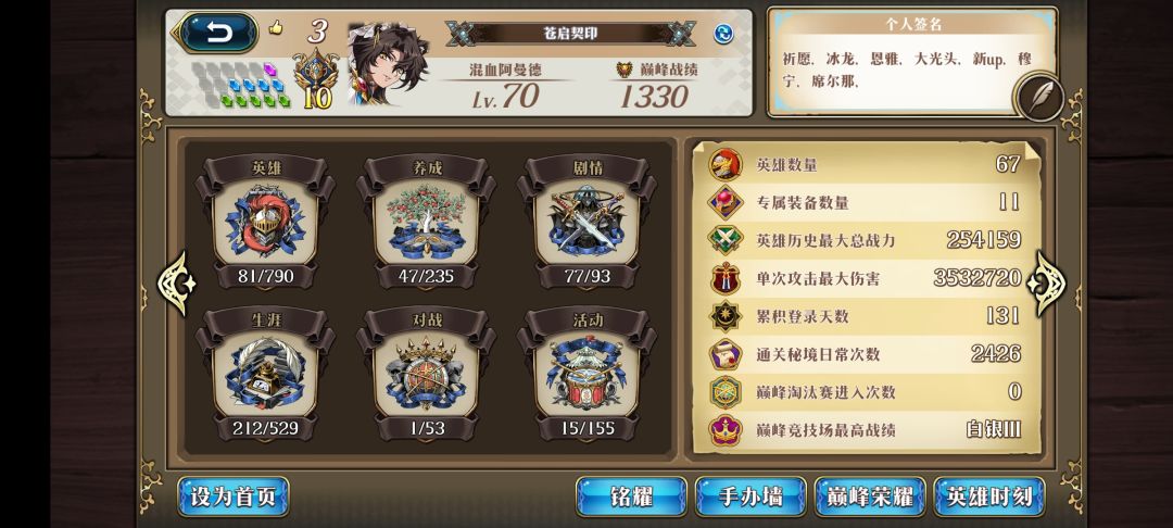 0氪号131天全通黄昏,70副本副本全部通关 6
