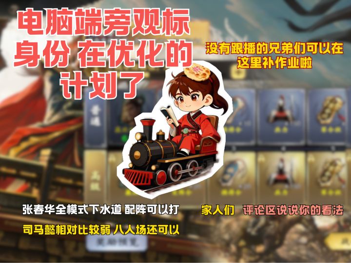 电脑端旁观标身份 在优化的计划了截图