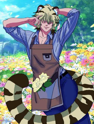 一缕阳光，献给生日的布兰克。