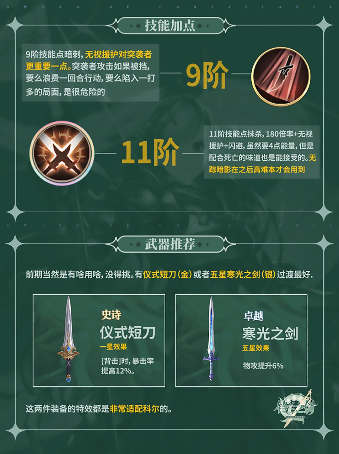 铃兰之剑T0科尔养成攻略讲解 3