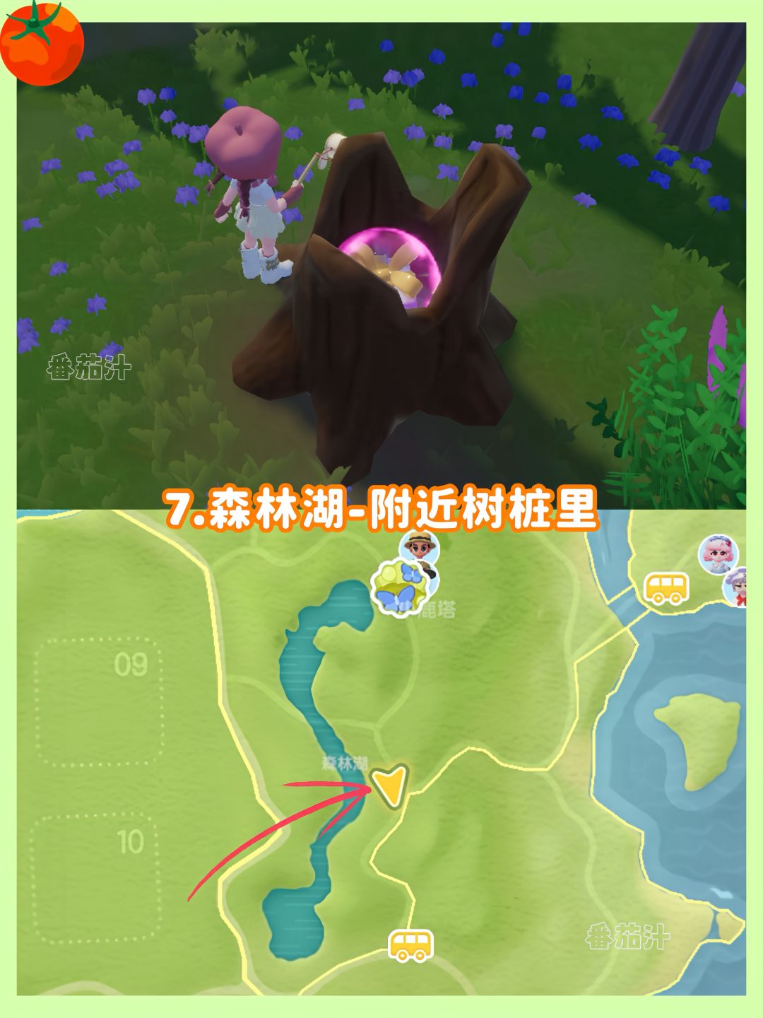 心动小镇 8.9-8.15粉色泡泡拼图位置攻略 9