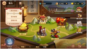 【玩法介绍】势力篇