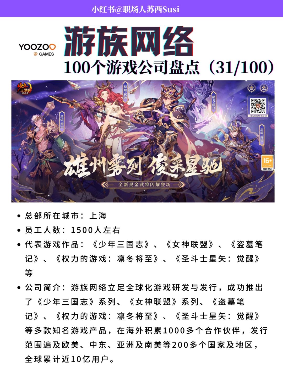 游族网络|100家游戏公司盘点(34/100) 1
