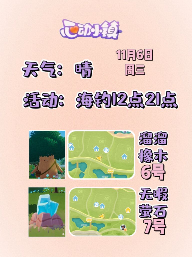 11月6日溜溜木萤石位置及活动摘要 2