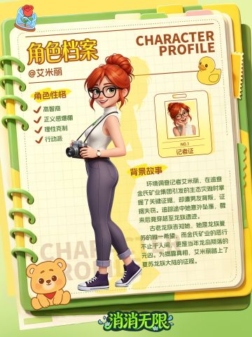 前方剧透预警！《消消无限》艾米丽角色档案首曝！