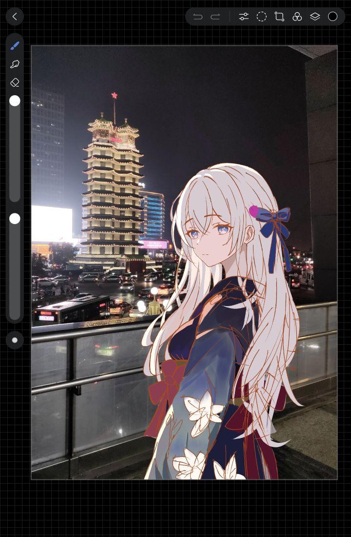 关于我画不好背景干脆前往现场取景这件事截图