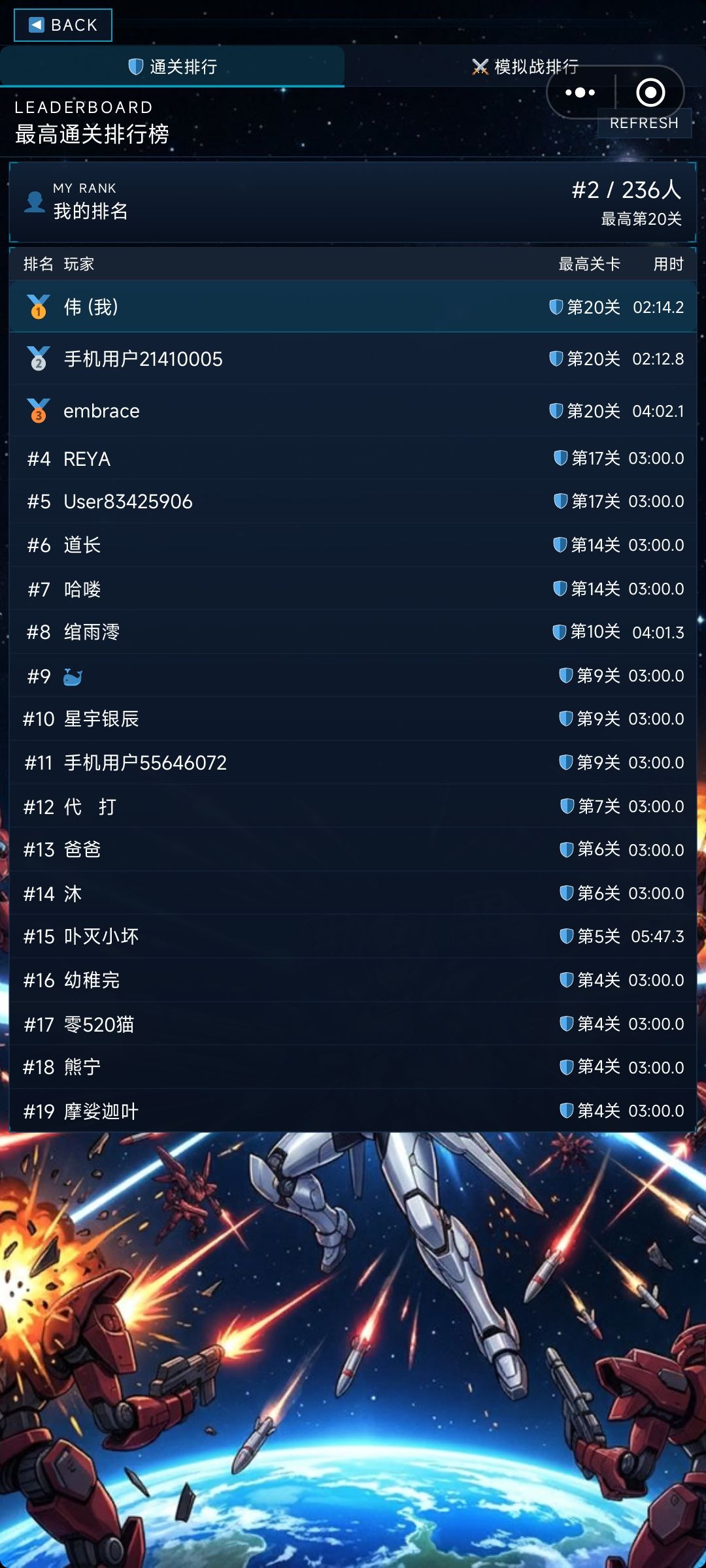 排名第一了 1