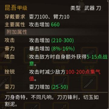 玩了下2560难度臂力刀法，不错，新手可学