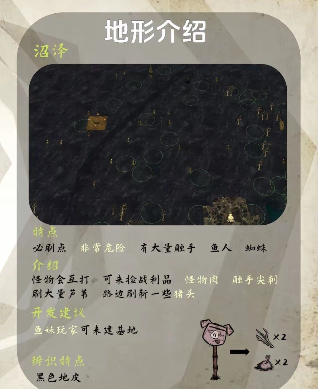 【维基百科】饥荒基础知识:生物及地形介绍 3