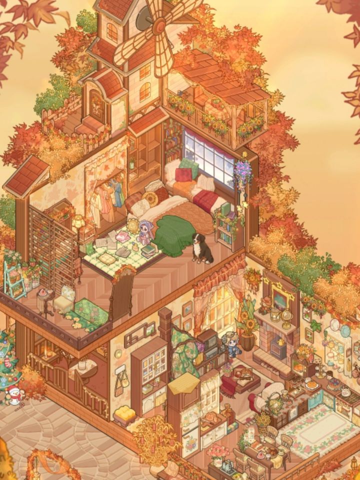 秋景小屋截图