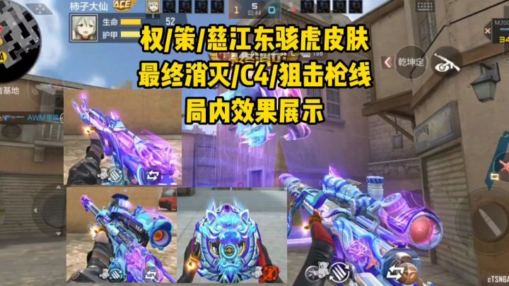 权/策/慈江东骇虎皮肤,最终消灭/C4/狙击枪线局内效果展示截图