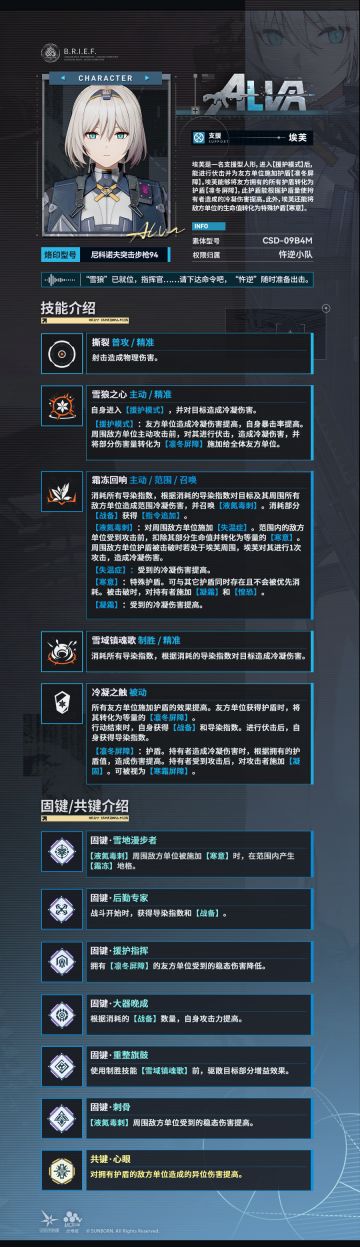 【技能情报】埃芙技能情报公开！