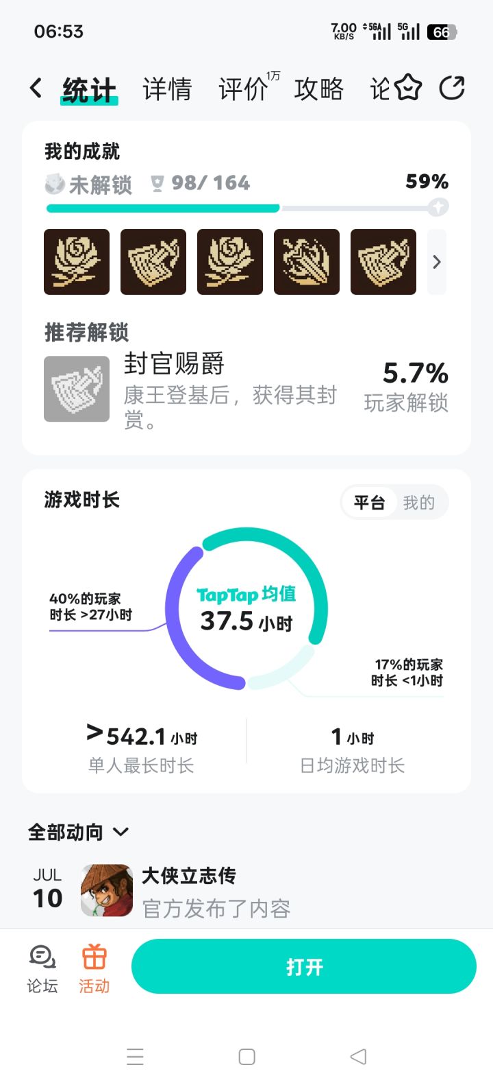 半年没玩游戏,为什么一进去啥也没有了? Tap Tap的成就记录都还在,有办法找回吗?截图