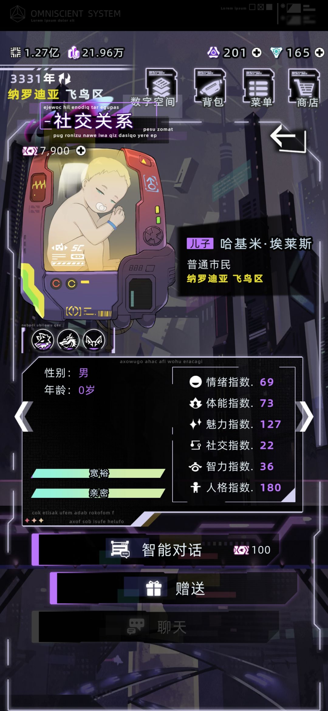 纳罗迪亚的生子年龄应该和双方的年龄差有关 2