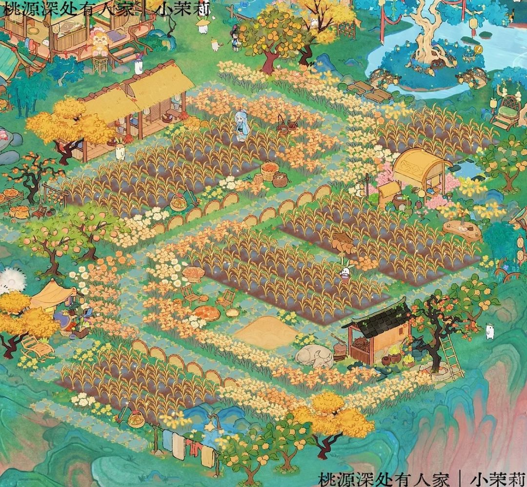 桃源「收秋稻」一岛土地布局 5