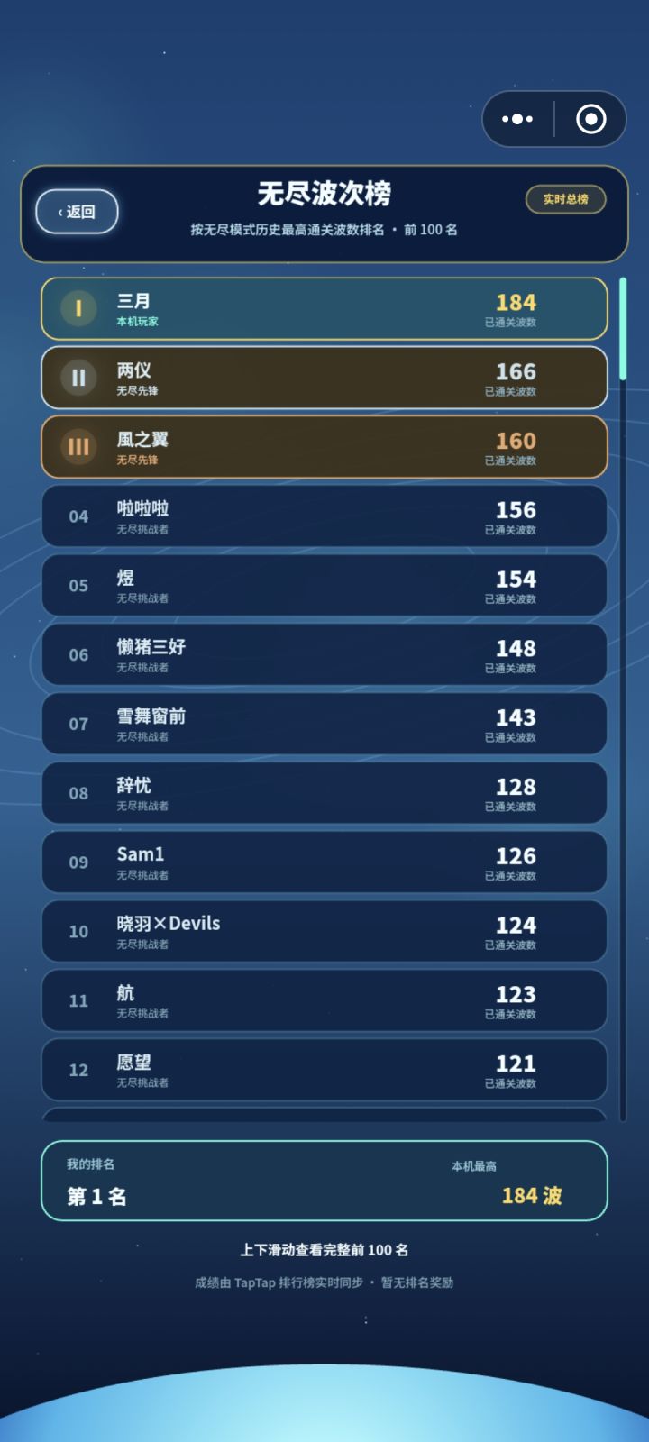100万的普攻才打184关截图