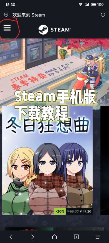 Steam手机端下载教程