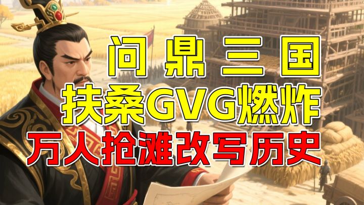 《问鼎三国》扶桑GVG燃炸❗万人抢滩改写历史✔三国策略战再升级💕截图
