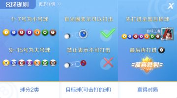 【台球王者·攻略】三十年磨一杆，不信黑八不进袋