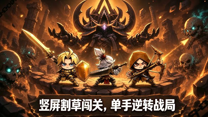 竖屏割草闯关,单手逆转战局截图