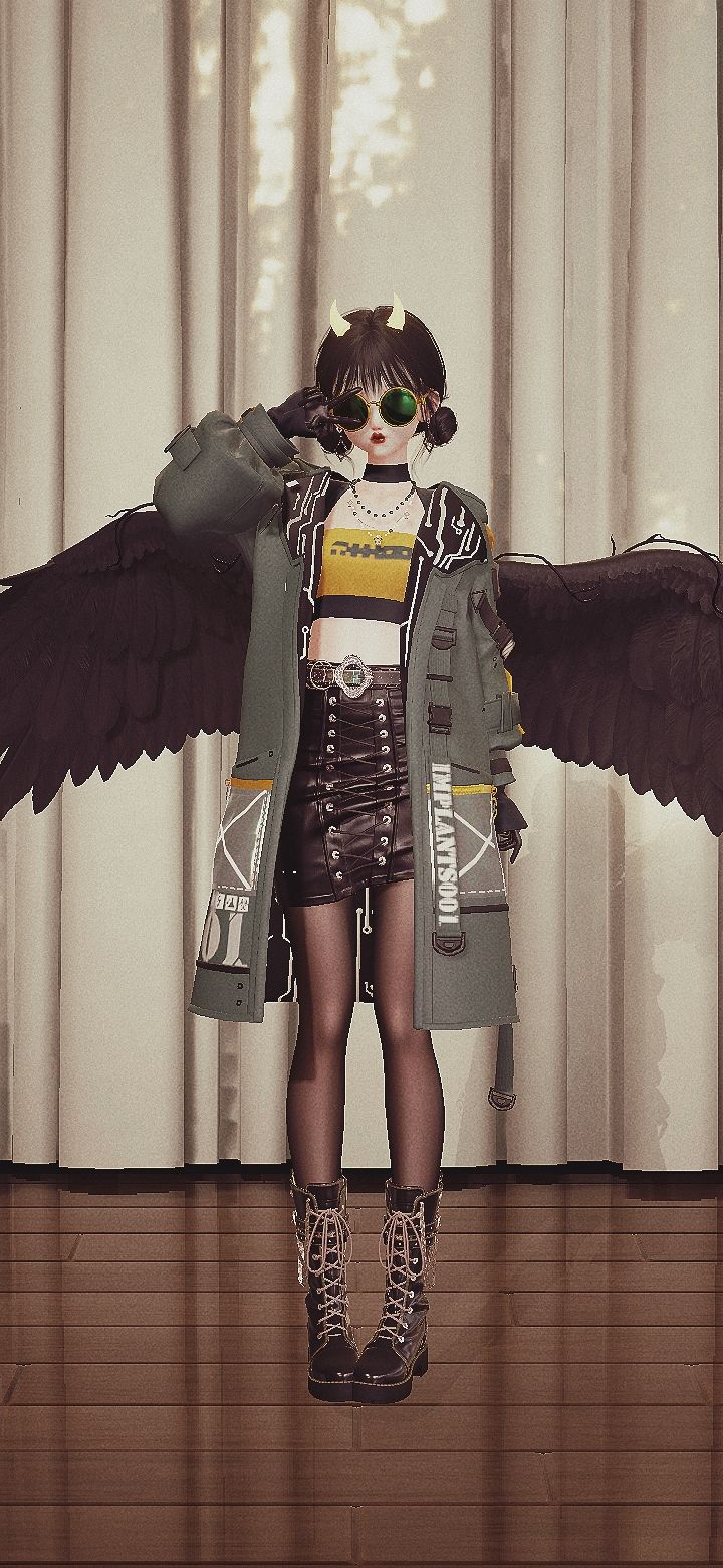 黄绿搭配~酷girl 4