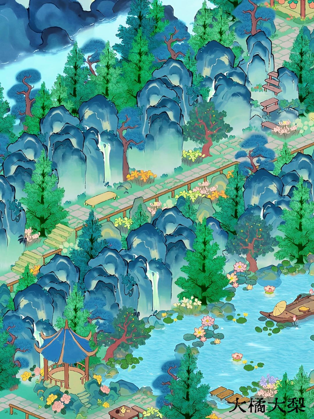 绿意浸染,山色如黛。 2