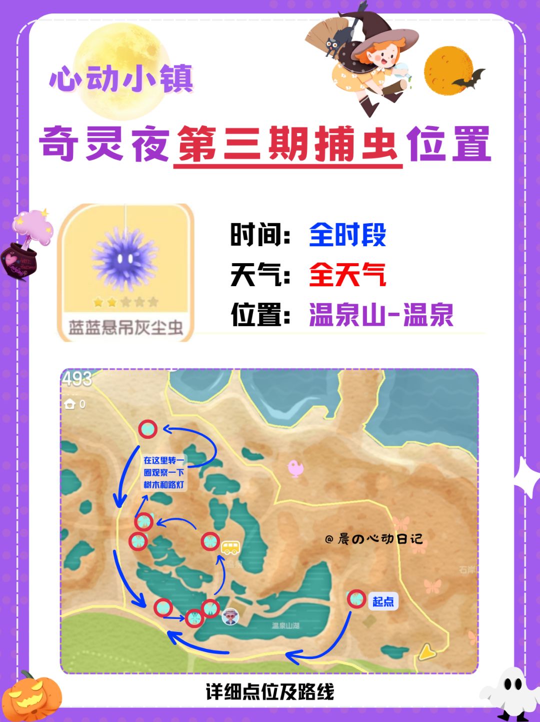 奇灵夜第三期捕虫详细位置及路线‼️ 2