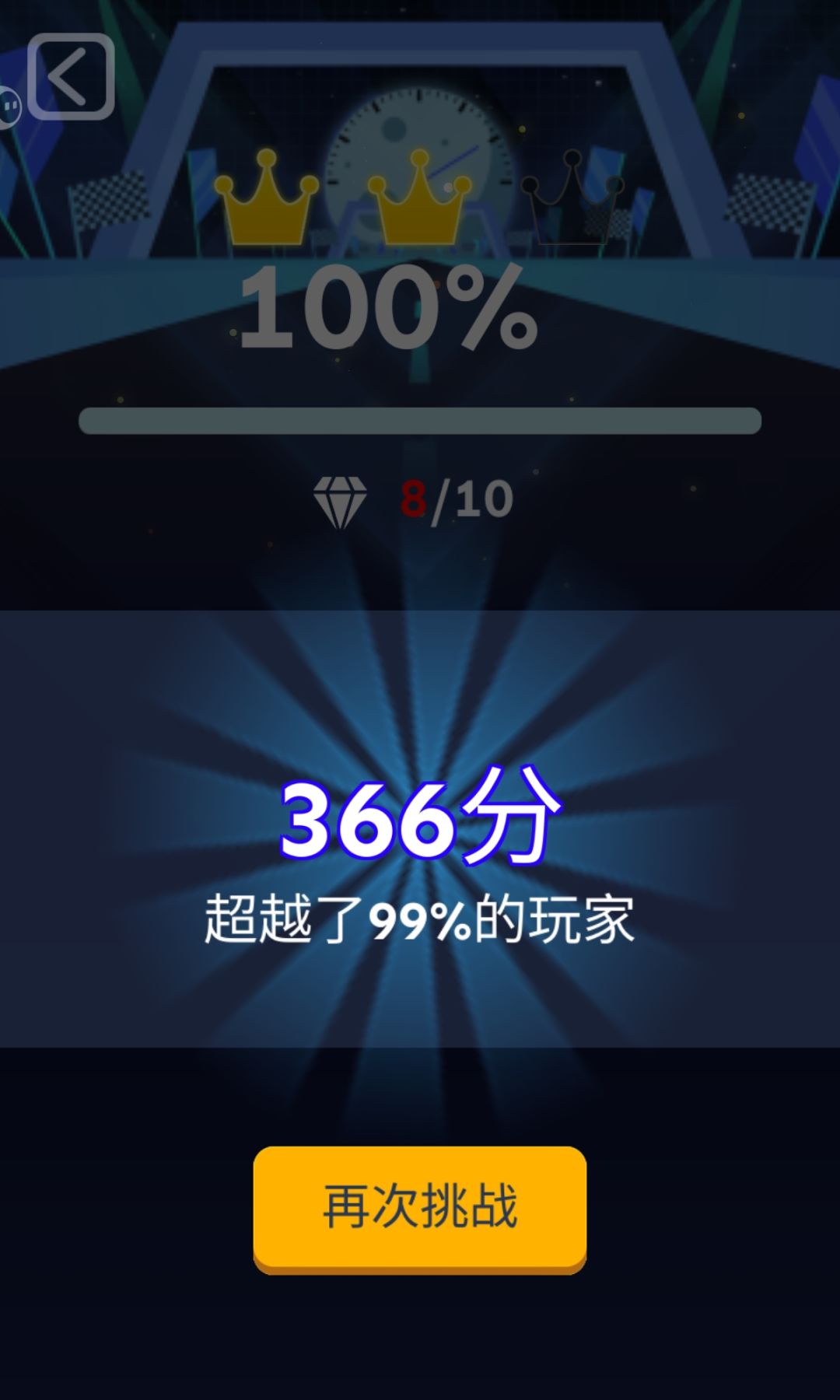 炽热赛道周赛366分 1