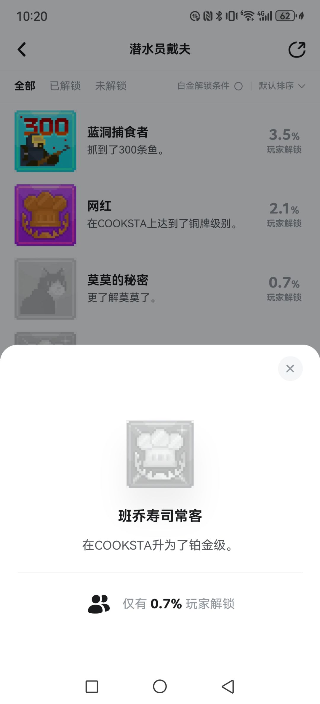 店铺升级到了铂金级为什么解锁不了成就 2
