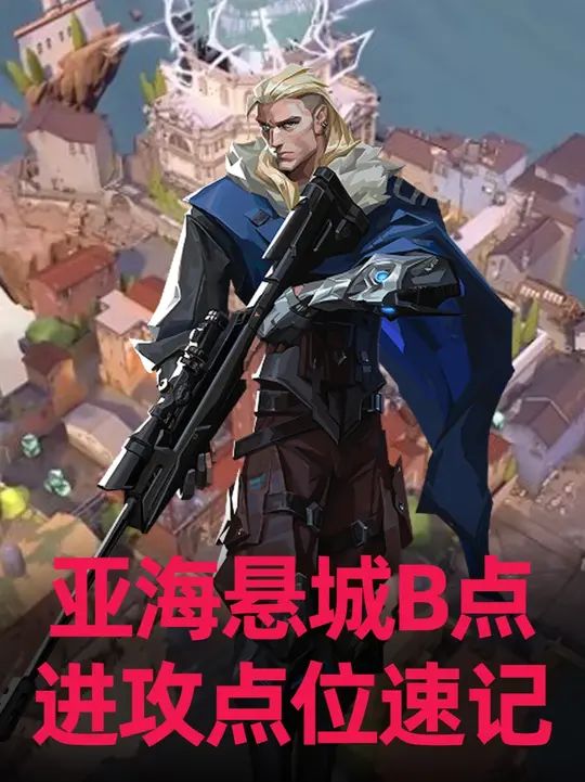 无畏契约手游猎枭亚海悬城B点进攻方点位教学截图