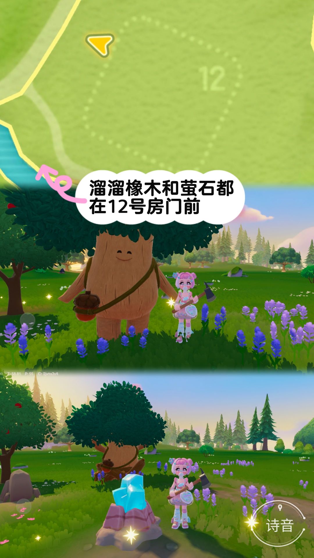 心动小镇最新溜溜橡木和萤石位置 2