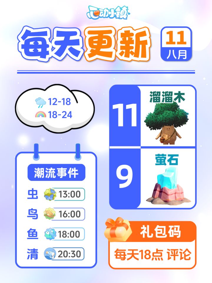 8月11日小镇日报溜溜木萤石兑换码 每日更新截图