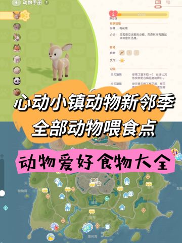 心动小镇动物食槽点及爱好食物图文攻略