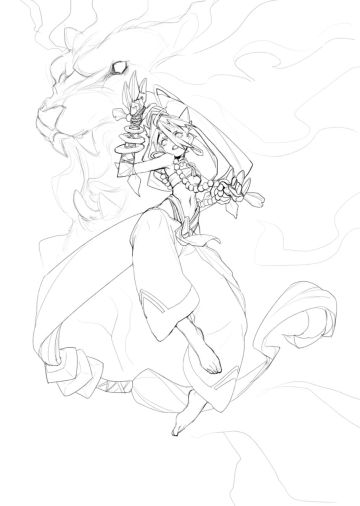 画了一张蒂娜力量，希望大家喜欢😍