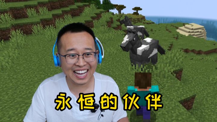 我的世界萌新生存2:开局2匹马,获得成就永恒的伙伴截图
