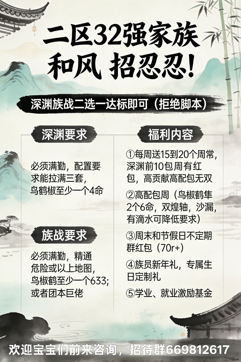二区家族 和风 招忍忍啦 1