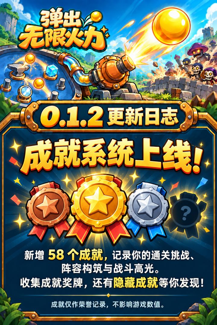 0.1.2 更新日志 成就系统上线!截图
