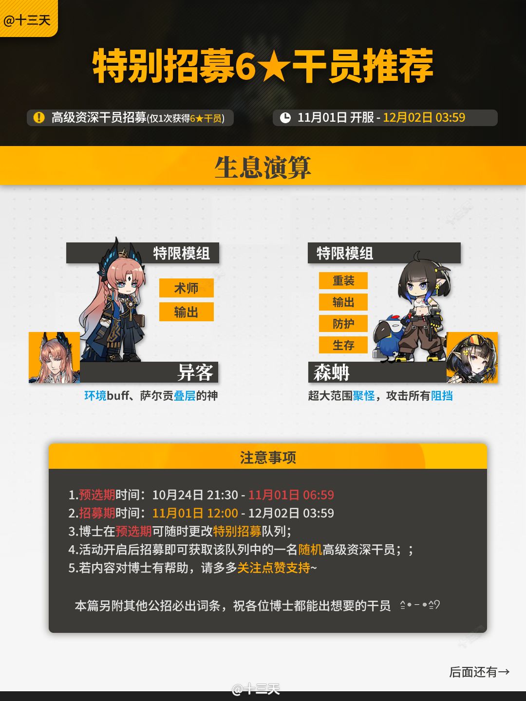 「感谢庆典」特别招募6星干员推荐 5