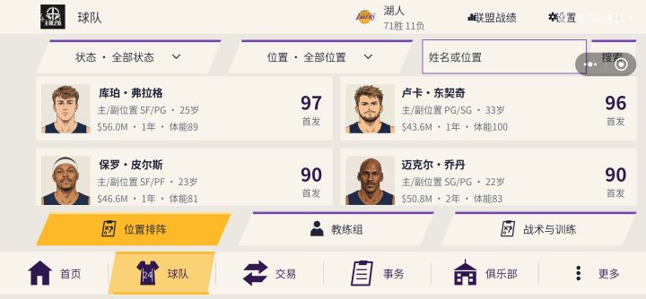四连冠了,四个人占满工资帽截图
