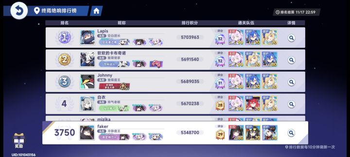 这总力战一档线怕是得530w+了截图