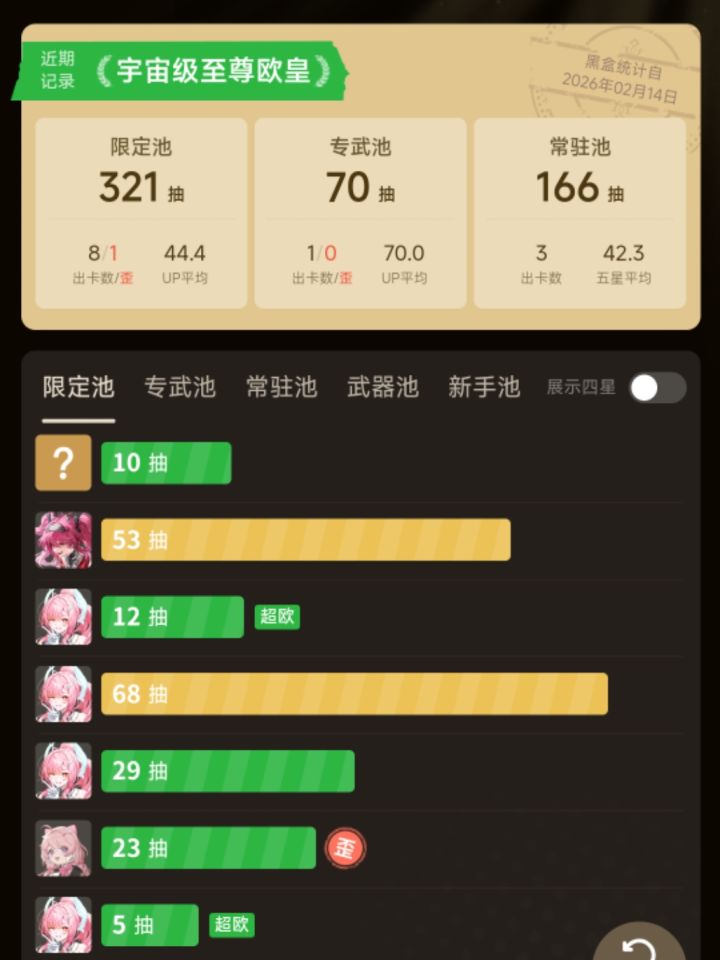 260抽满链,吓哭了截图