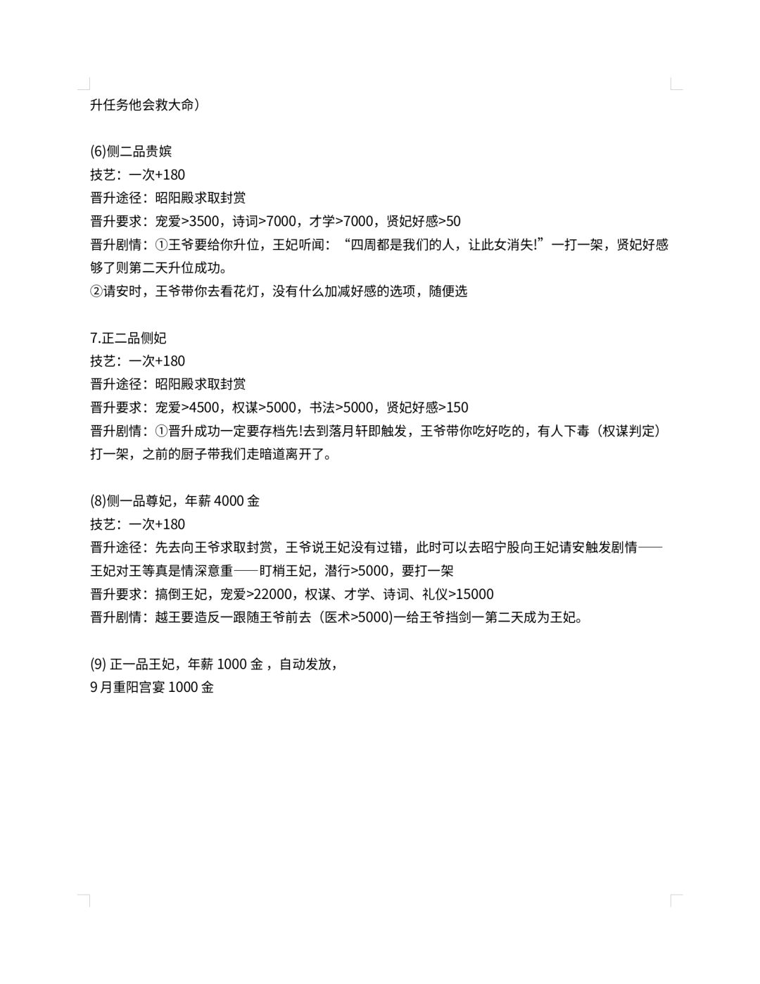 王妃剧情攻略(新) 3
