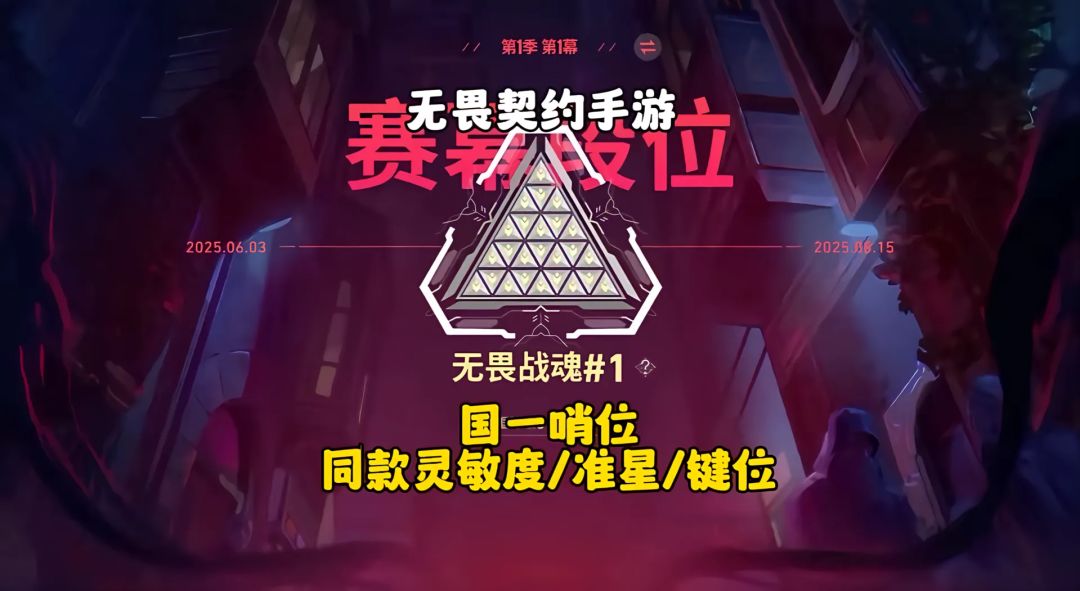 无畏契约手游国一哨位准星灵敏度键位设置。截图