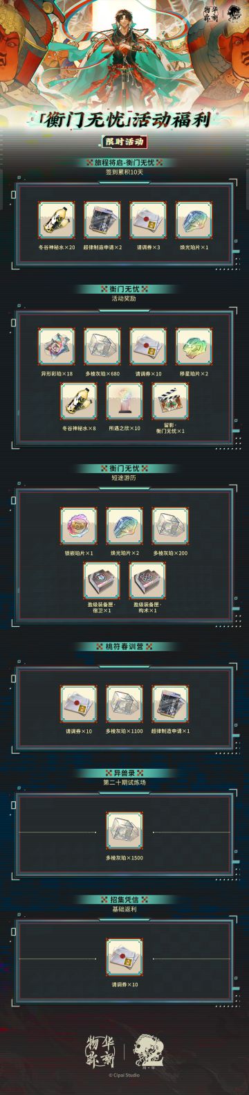 「衡门无忧」活动福利概览