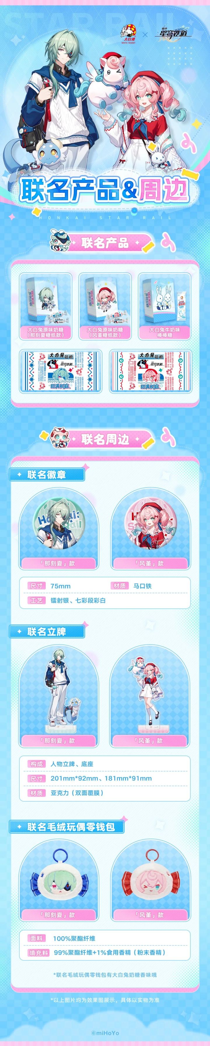 【快讯】崩坏星穹铁道官宣大白兔联名截图