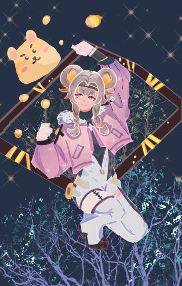 画啦灯灯！她好可爱！！