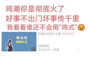 梗指南：鸣潮公式是什么梗？(包教包会版)