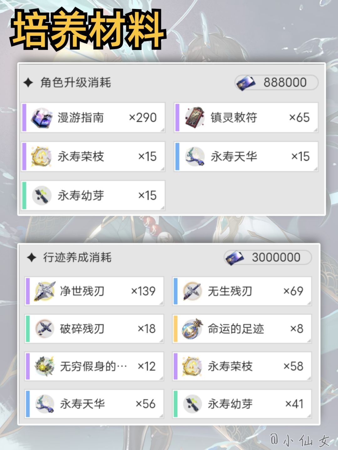 【V2.6攻略】饮月培养攻略速览,快速毕业 2